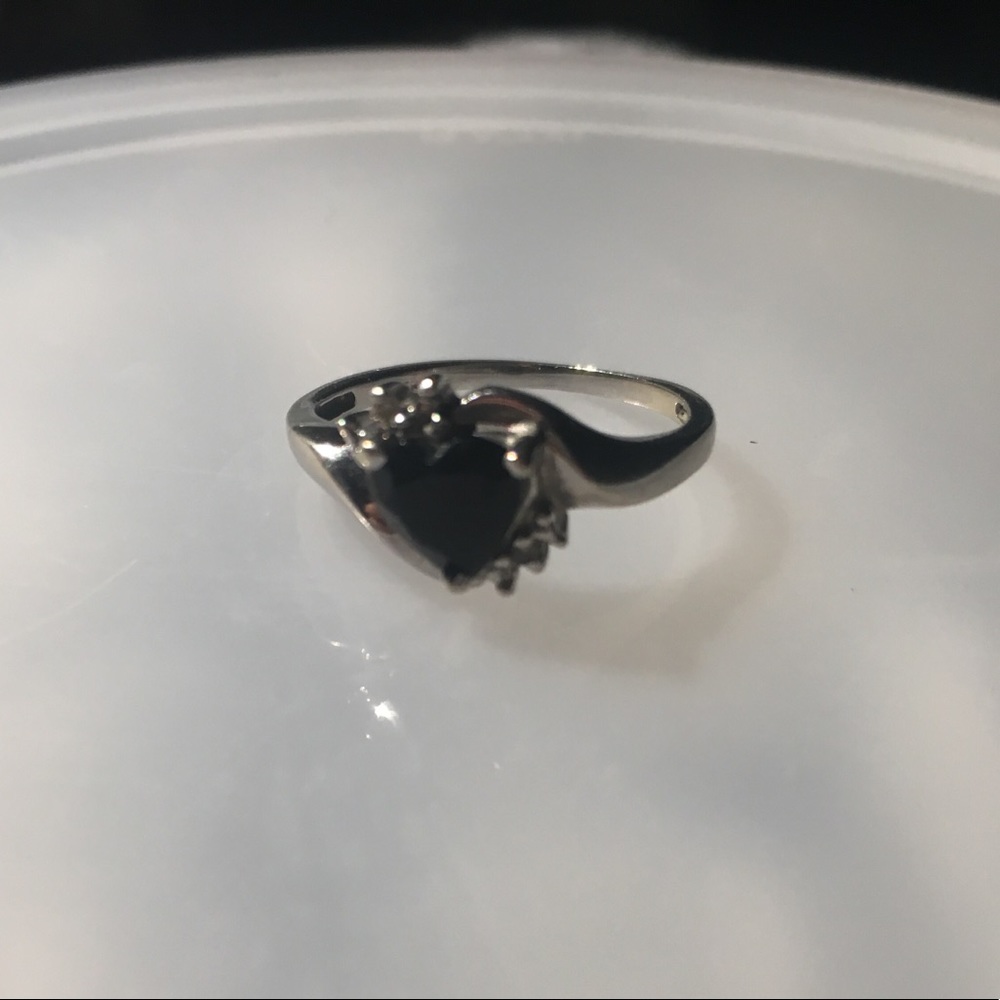 Sterling Silver Diamond Ring